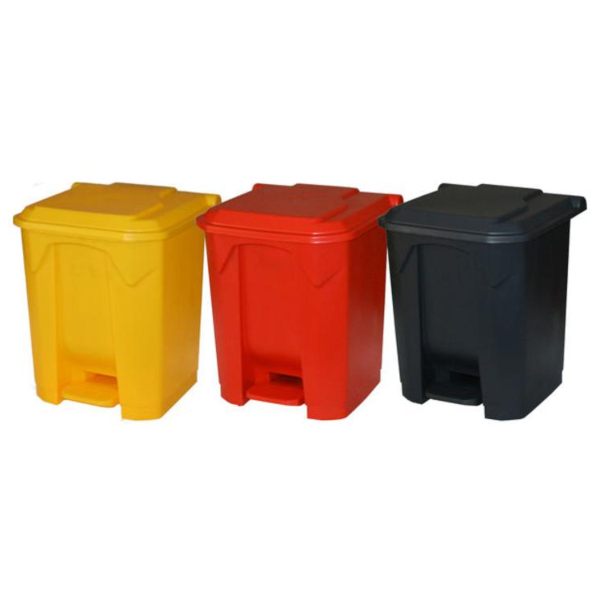 Hands Free Pedal Bin 30 Litre - Yellow