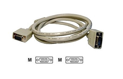 KVMC-SVGAMM-05 / S-VGA triple coaxial video only cable, male-male, 5metres