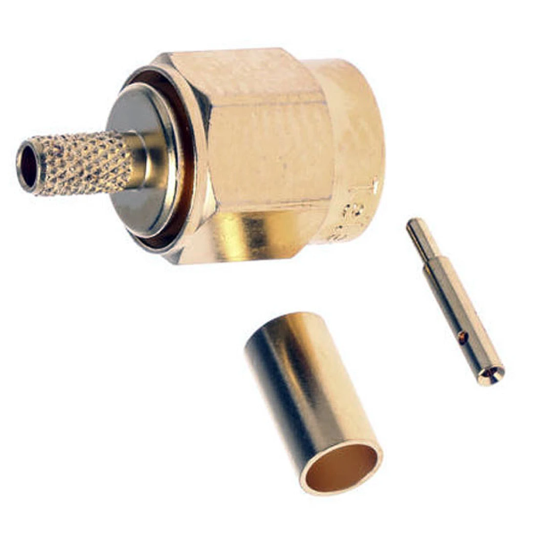 Telegartner J01150A0011 (100024595) Straight 50 OHM Cable Mount SMA Connector Plug Solder Termination RG174, RG188, RG316