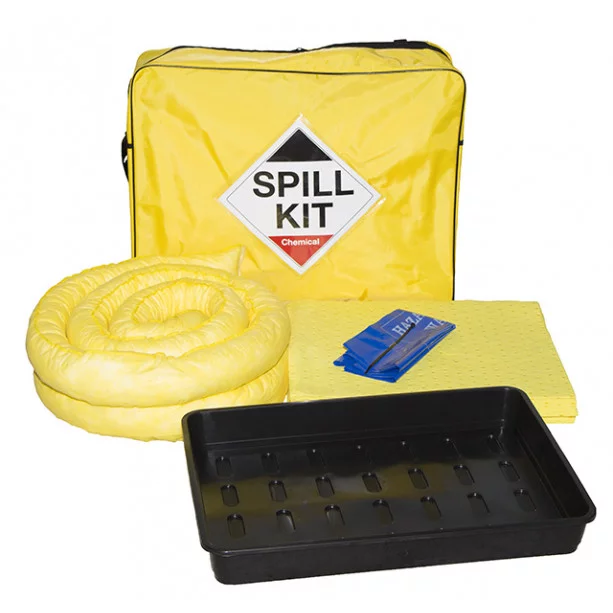 50 Litre Chemical Spill Kit complete with Drip-Tray SERPRO Chemical Spill Kits, Laboratory Spill Kits