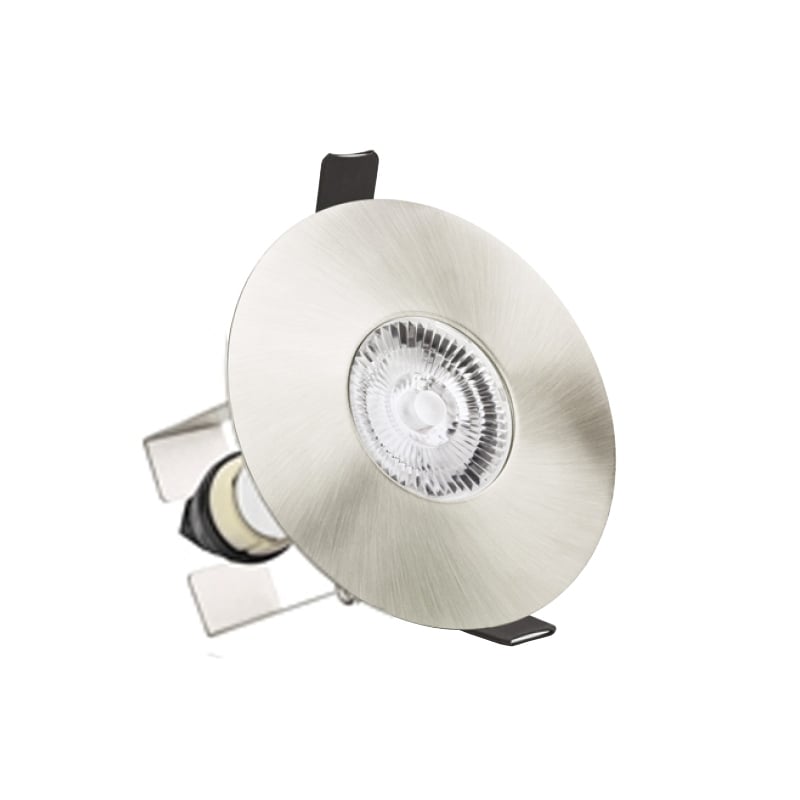 Integral Evofire GU10 Downlight Satin Nickel Insulation Coverable 70-100mm