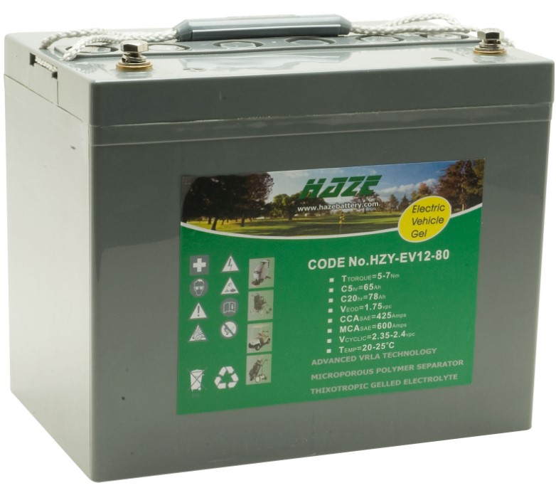 HZY-EV12-80, 12 Volt 80Ah