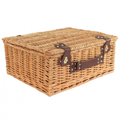 Superior NATURAL WICKER Hamper (18") 45x38x20cm - LARGE