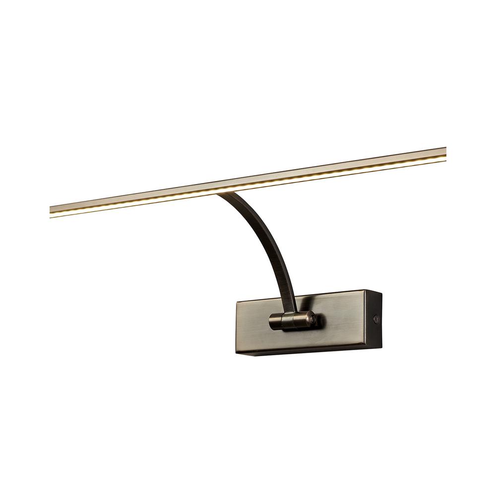 Luxuria Gloranta 56cm 1 Arm Wall Light/Picture Light 1x10W LED 3000K 850lm Bronze