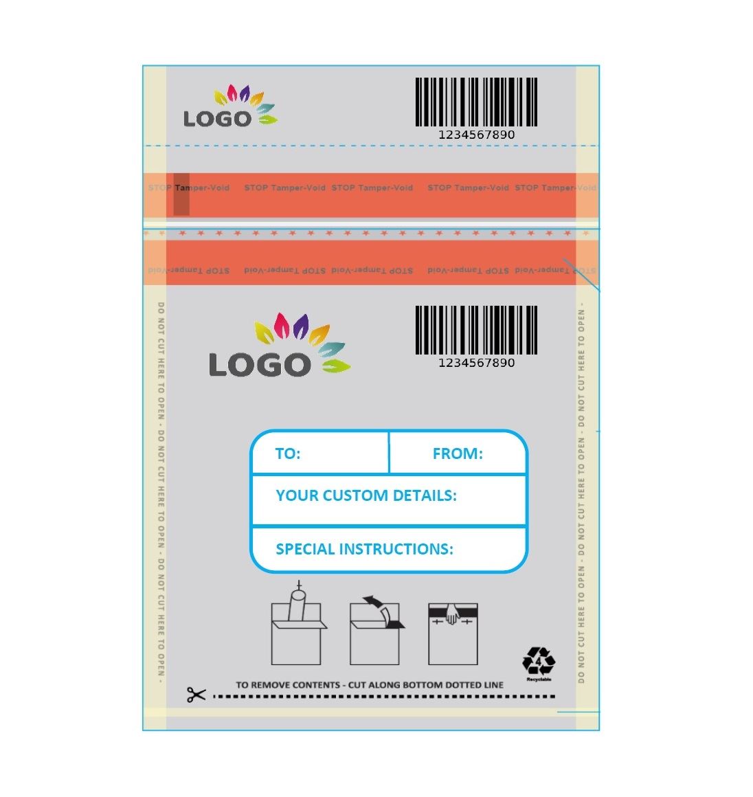 Customised Tamper-evident Security Bags