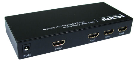 Rextron RX-HD-SW104<p><p>  &#8226;<p><p>  <p><p>  &#8226;<p><p>  4 Port HDMI Switch with remote control