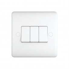 2 Way 3 Gang Switch, wall fitting ST1032