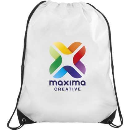 Verve Drawstring Bag White
