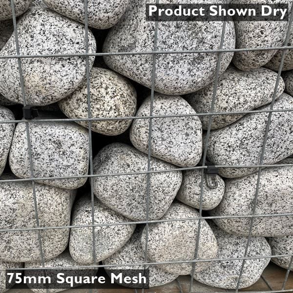 Silver Speckled Gabion Cobbles
