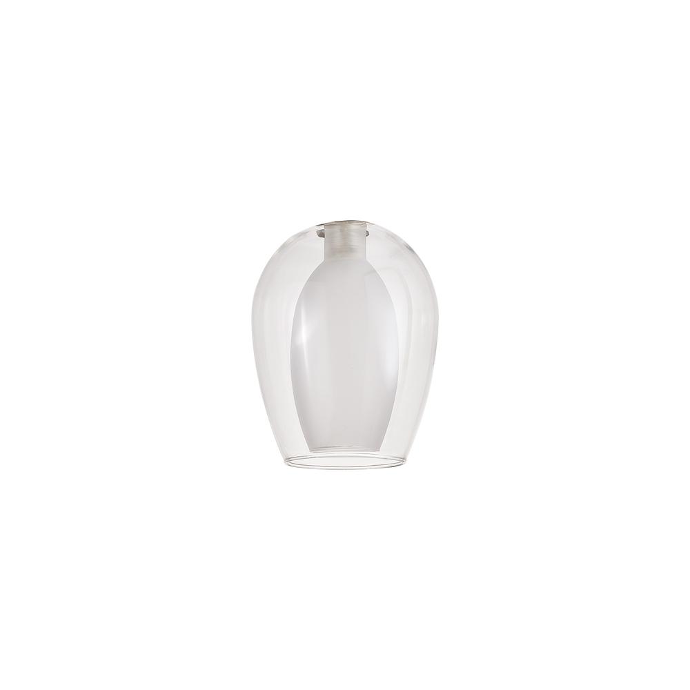 Luxuria Apex 120x160mm Wine Glass (D) Clear With Inner Frosted Glass Shade