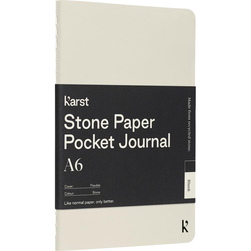 Karst&#174; A6 stone paper softcover pocket journal - blank