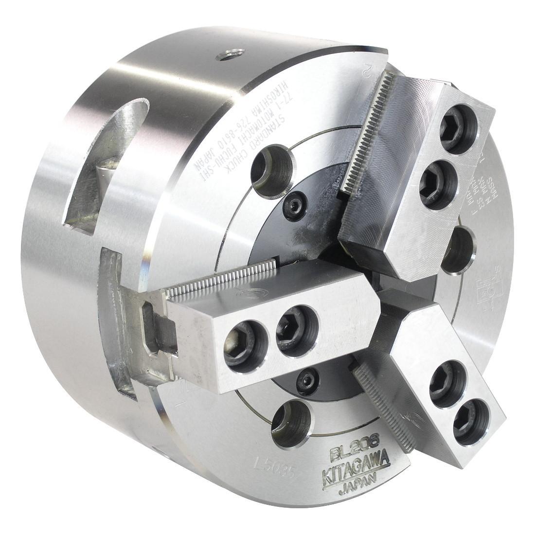 BL 200 Series with Adaptor 3 Jaw Long Stroke Power Chuck with Adaptor Plate