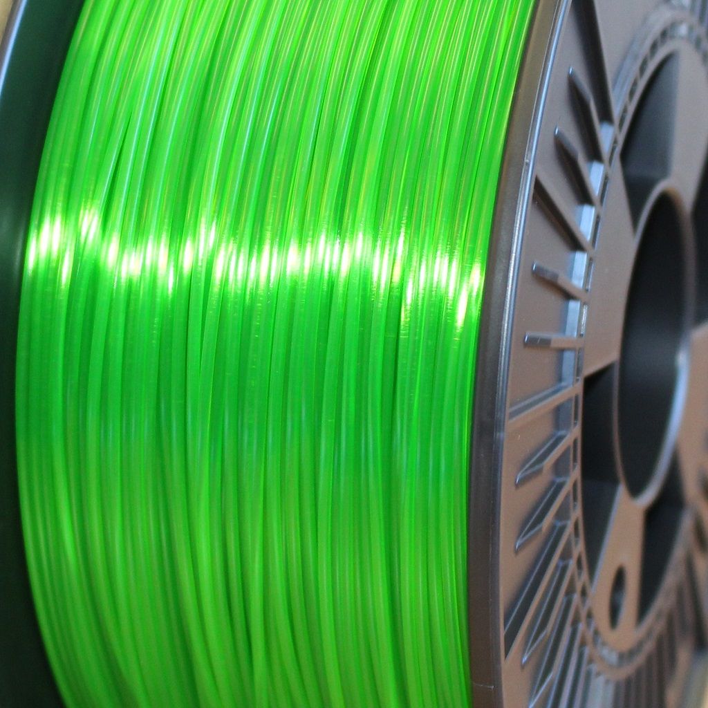 3D FilaPrint PETG Green Transparent 1.75mm 3D Printer Filament