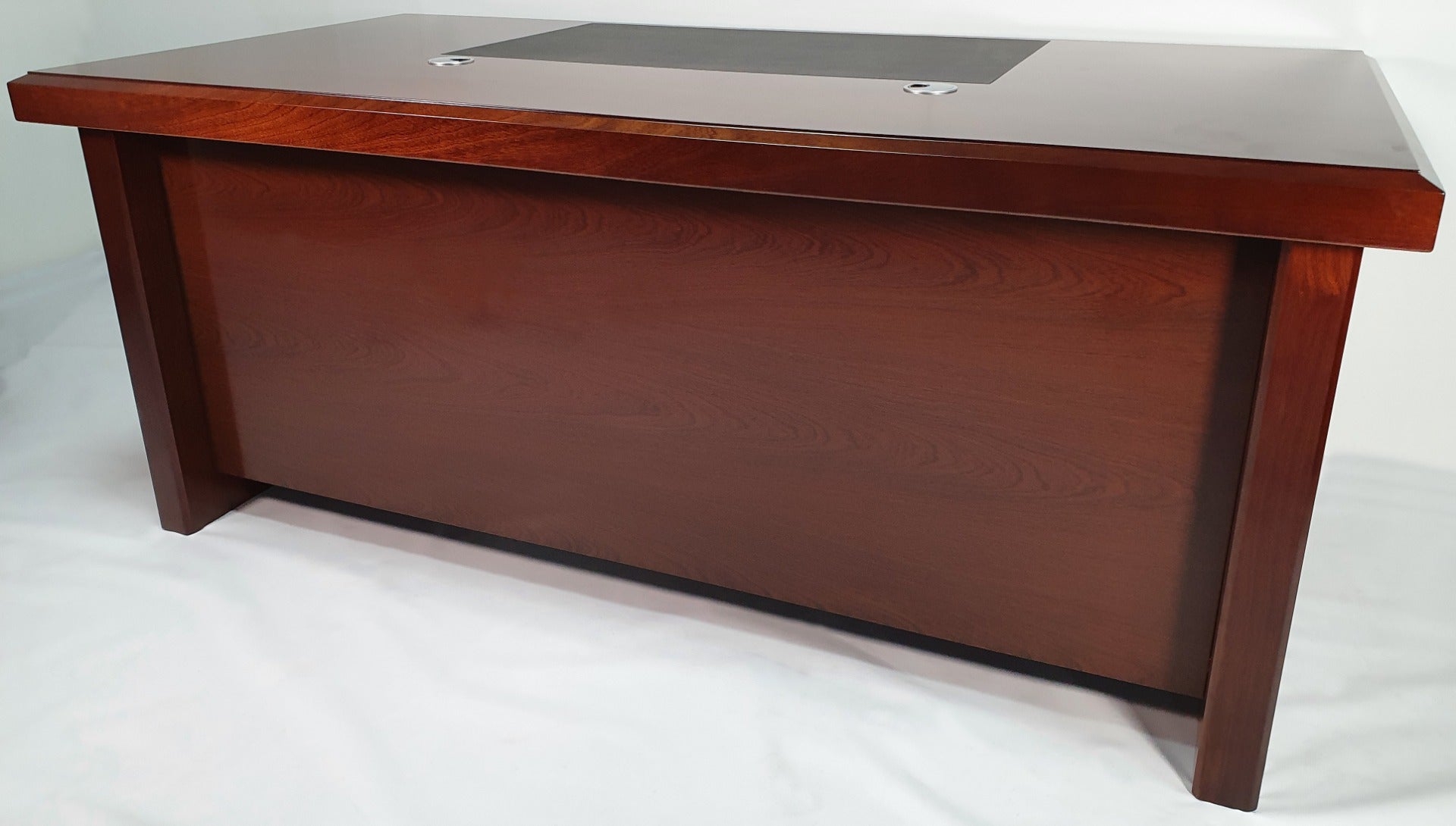 Walnut Real Wood Veneer Executive Desk with Pedestal and Return - BSE181 North Yorkshire