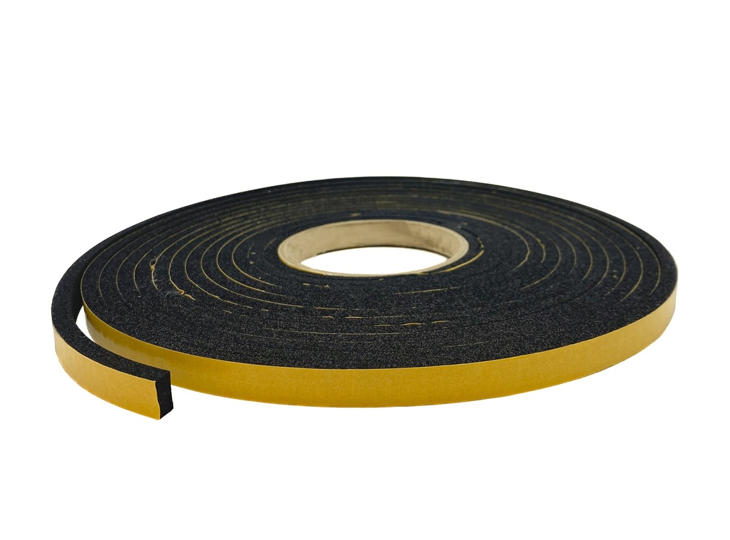 Expanded Neoprene Self Adhesive Sponge Strip - 12mm x 5mm x 6m
