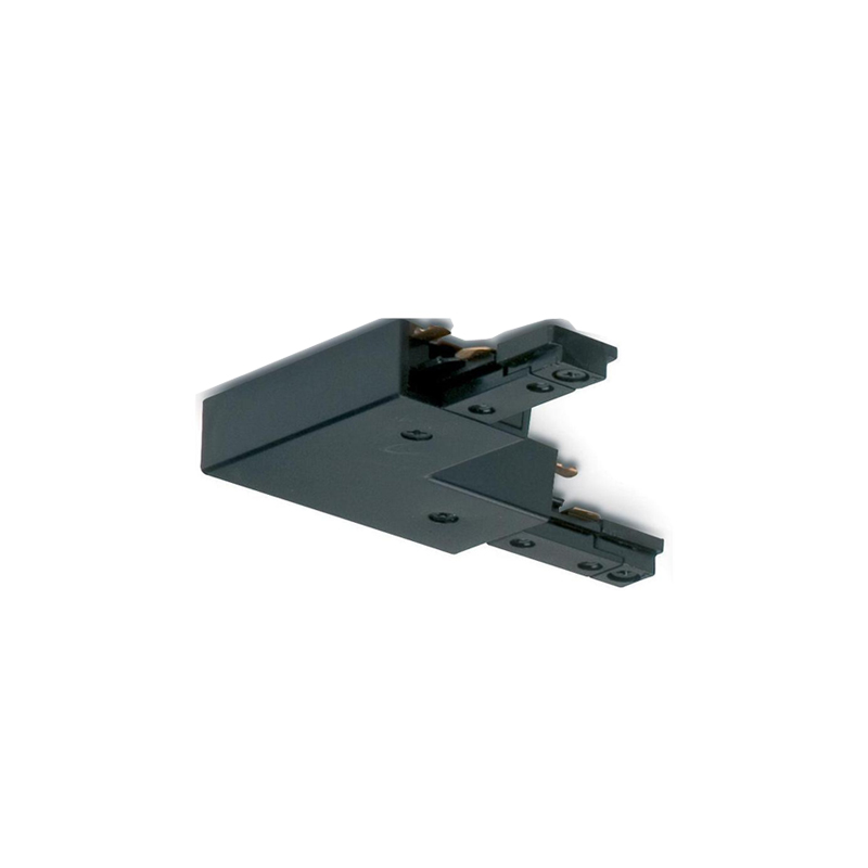 JCC Mainline Mains IP20 Adjustable Right-Angled/Straight Connector Black