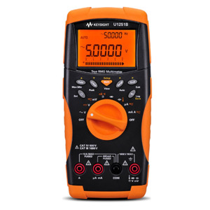 Keysight U1251B Handheld Digital Multimeter, True RMS, 4.5 Digit, 50k Count, U1250 Series