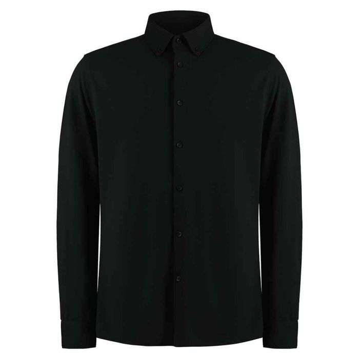 Kustom Kit Long Sleeve Superwash&#174; 60�C Piqu� Shirt