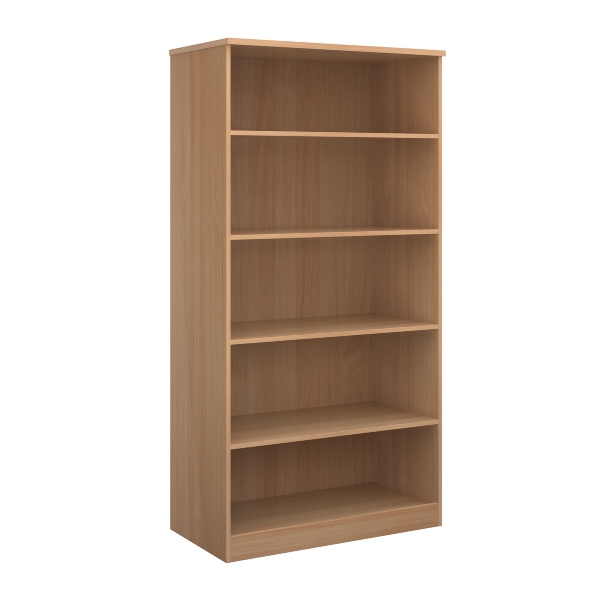Deluxe Bookcase with 4 Shelves - Beech