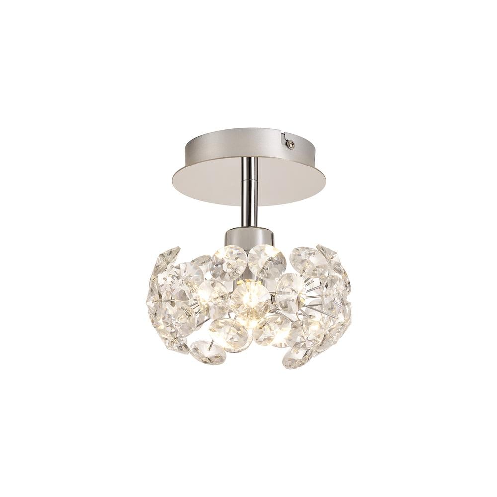 Luxuria Paramount 17cm 1 Light G9 Surface Light With Polished Chrome And Crystal Shade