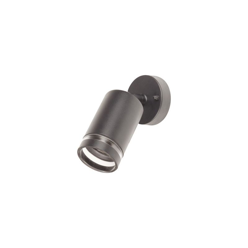 Integral Outdoor Adjustable GU10 Wall Spotlight Light IP65 Anthracite Grey