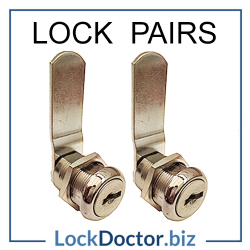 PAIRS of 20mm Steel Locker Lock (Mastered M95)