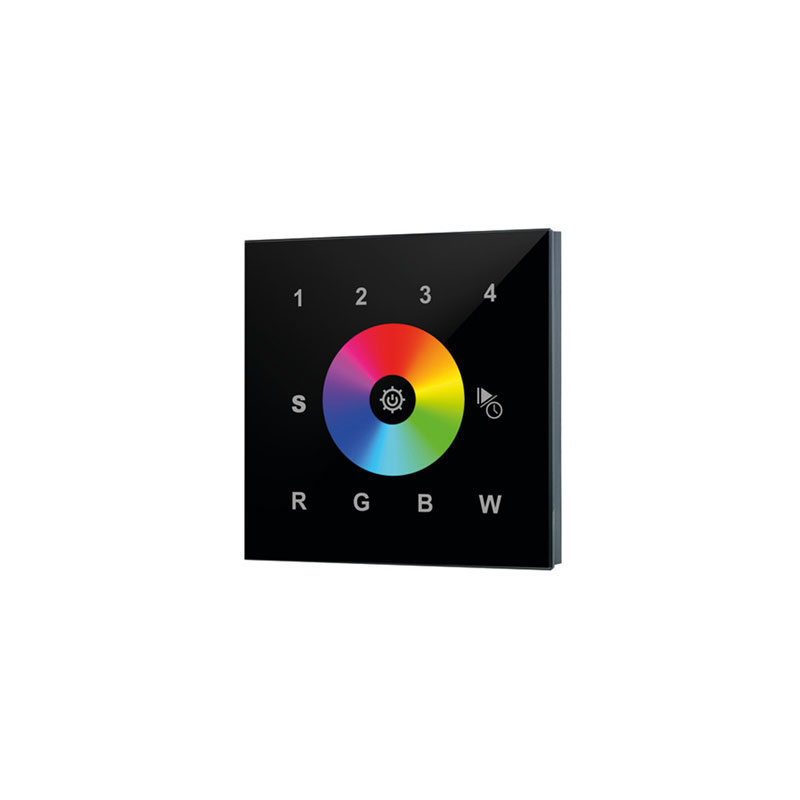 Integral RF Wall Mount Touch RGBW Controller Black