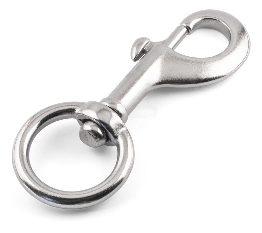 Swivel Round Eye Trigger Dog Lead Hooks - 316 / A4 Stainless Steel