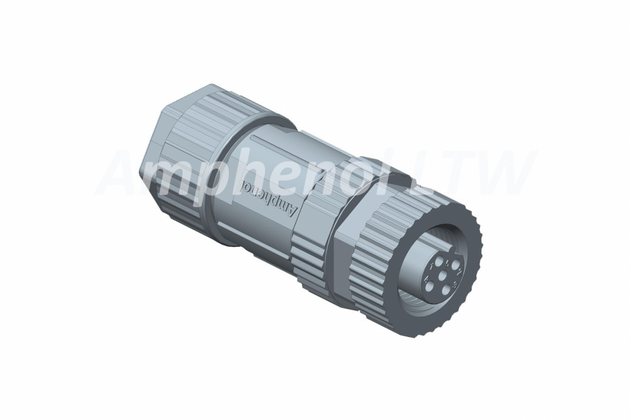 IP67 M12 plastic 3 Way Female Cable Conn Screw Term Connector