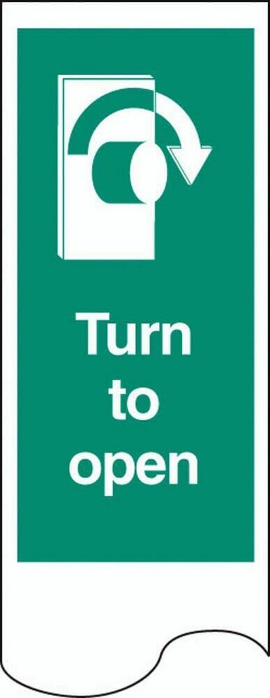 Door plate  -  turn to open right