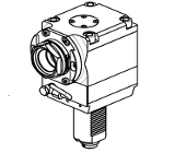 Radial rear-set single static tool