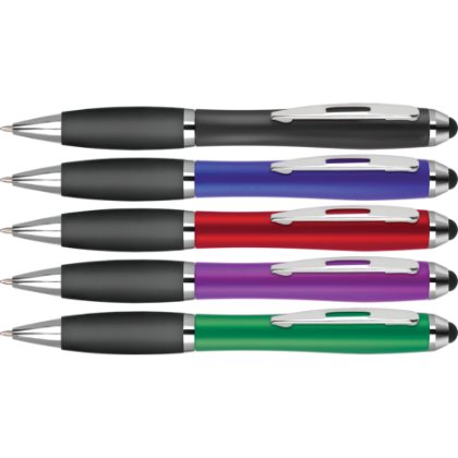 Contour-i Metallic Frost Ballpoint Pen with Stylus