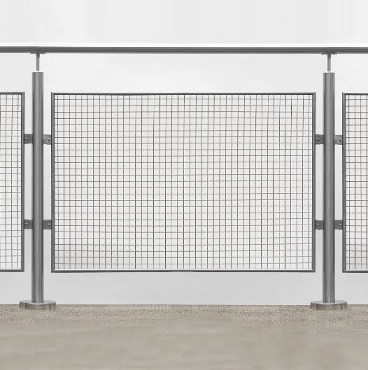 4'x 8' 2"x 2" x 10g Type 316 Stainless Steel Welded Mesh