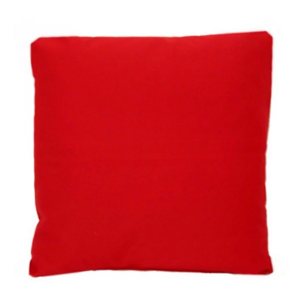 Red Cotton Drill Scatter Cushion or Cover. Sizes 16&#34; 18&#34; 20&#34; 22&#34; 24&#34;