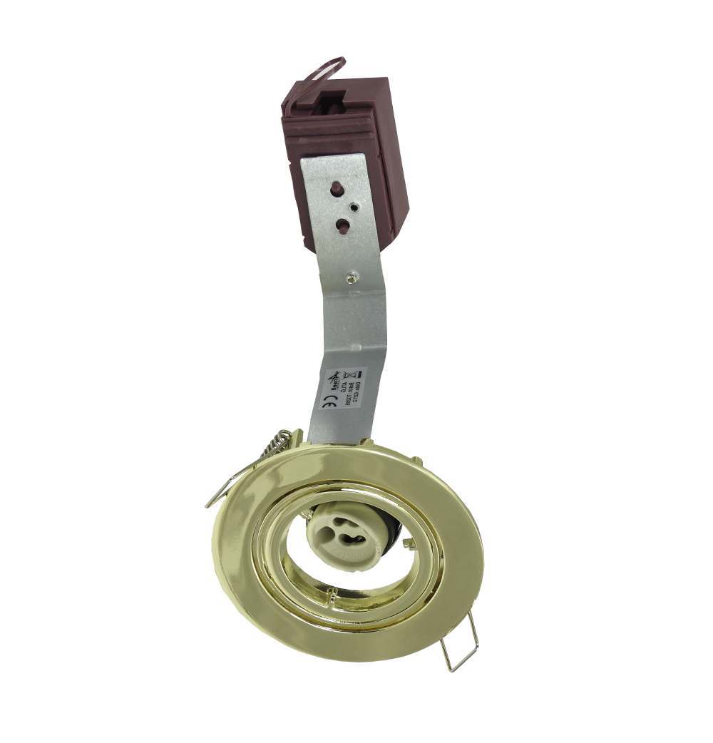 Ansell Twistlock GU10/MR16 Downlight Brass