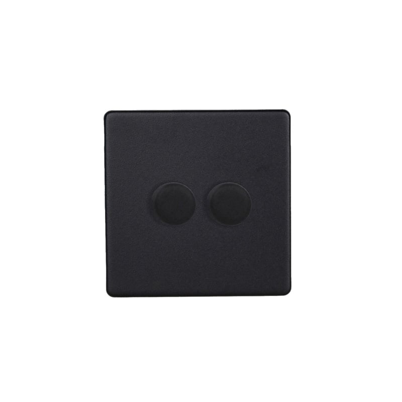 Varilight Urban V-Pro 2G LED Dimmer Matt Black Varilight Screw Less Plate