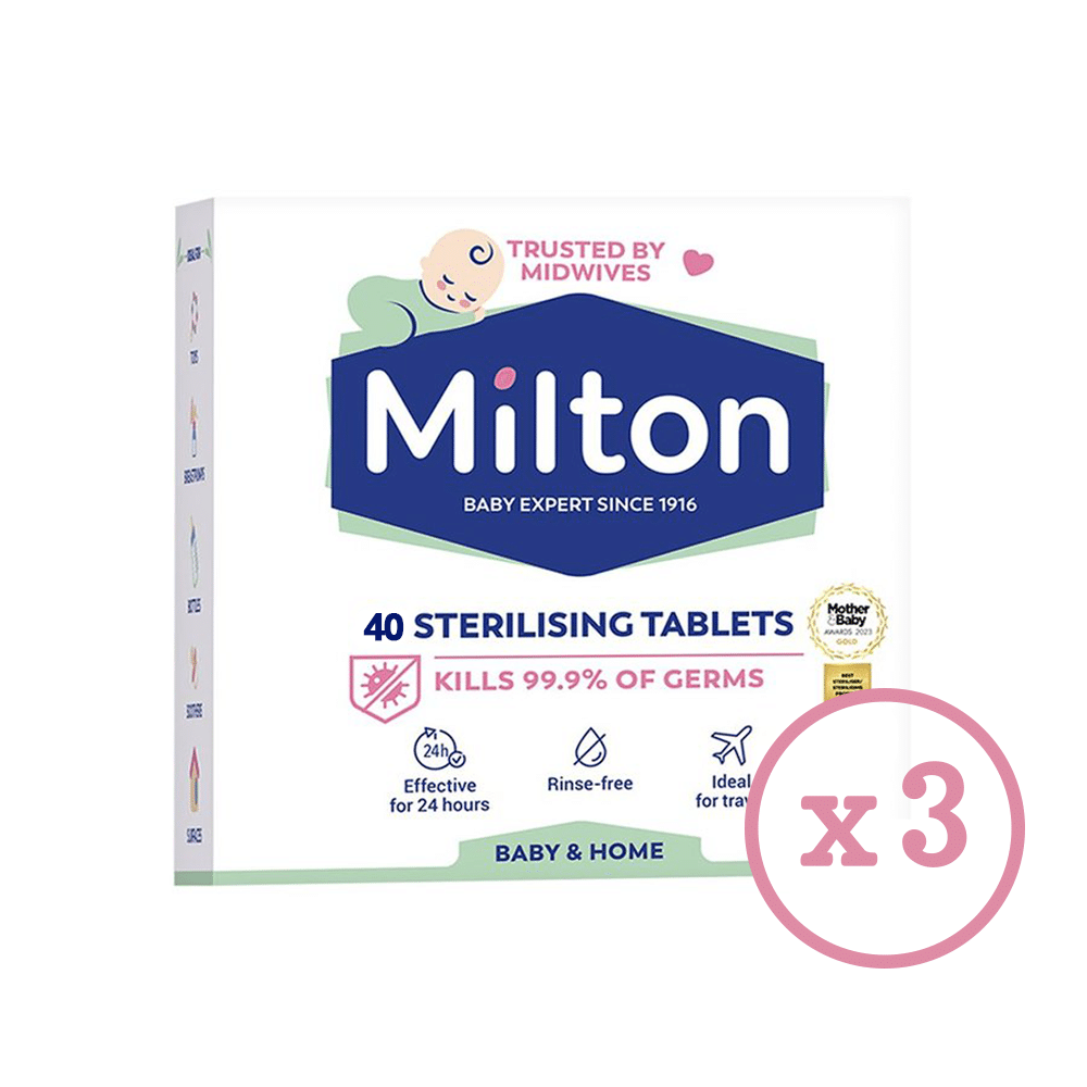 Suppliers Of Milton Sterilising Tablets 3 X 40 For Nurseries