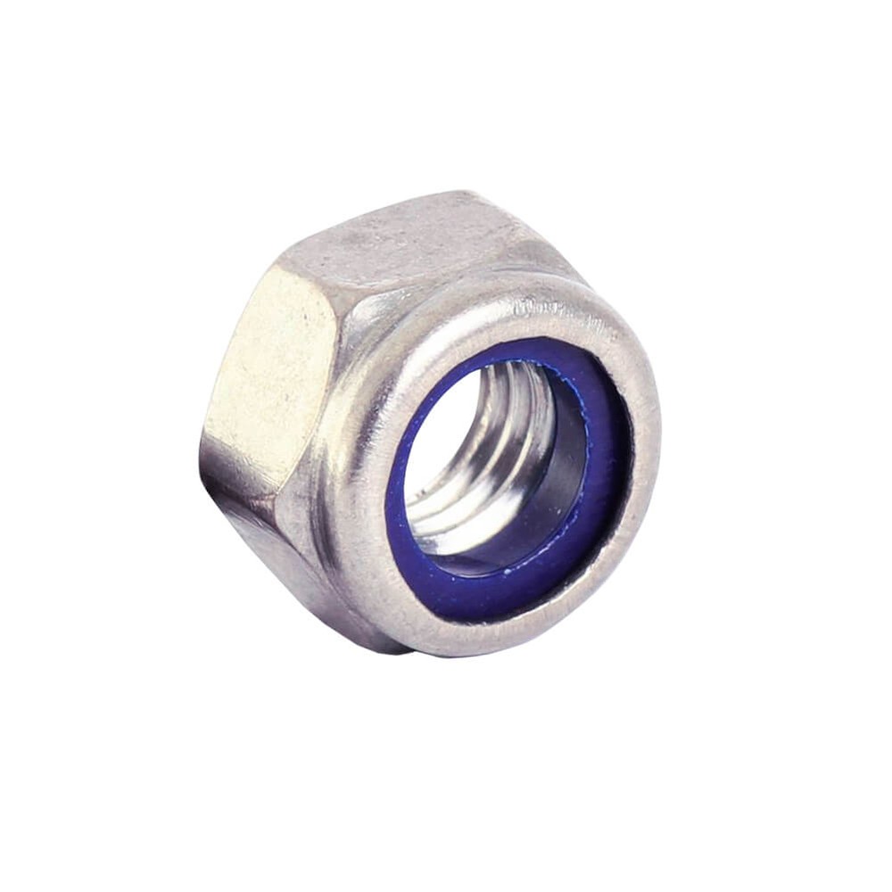 M10 Hexagonal Nyloc Nuts Bzp 8.8