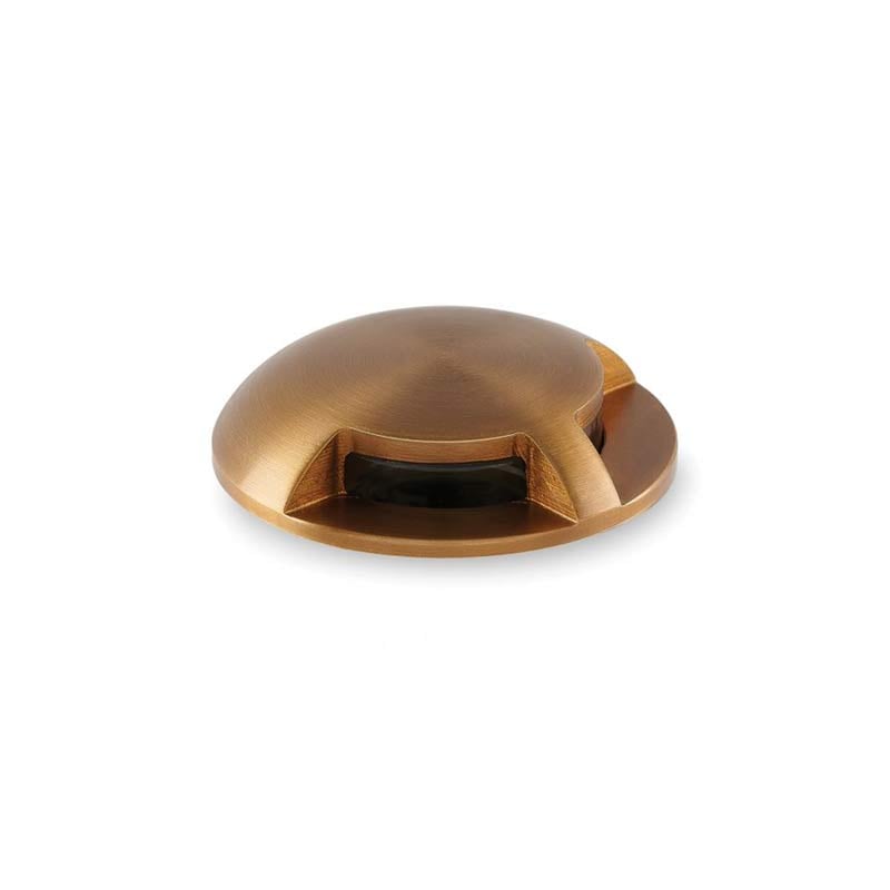 Collingwood Brass Mini Domed LED Ground Light 2 Way Single Direction 2700K