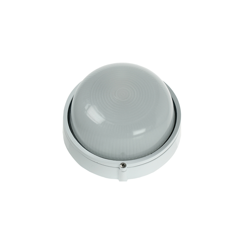 Ovia E27 Round Plain Bulkhead White