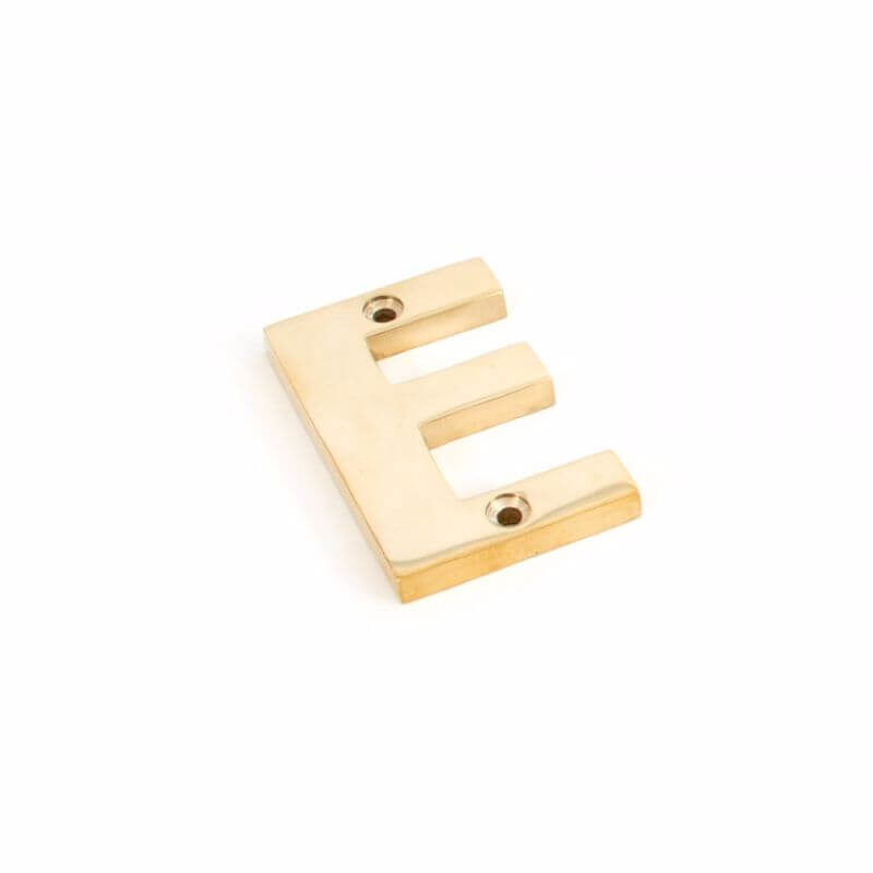 Anvil 83801E Pol. Brass Letter E