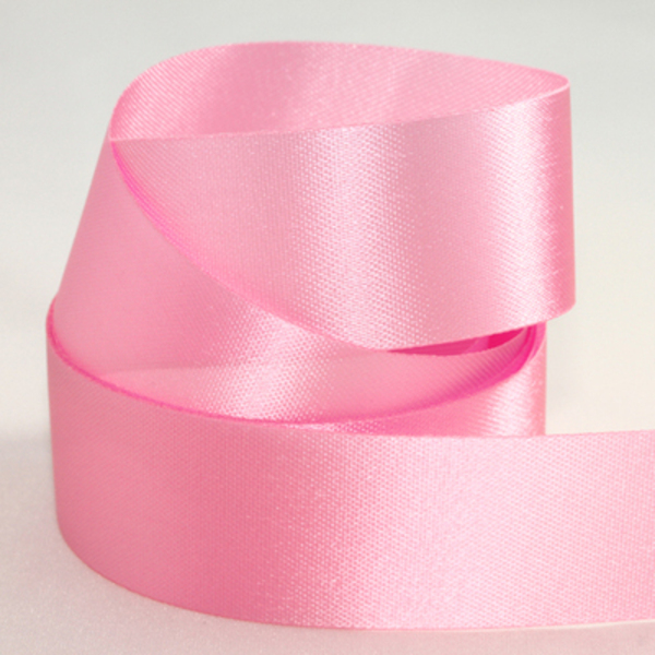 750YY Slit Edge 10mm Single Face Acetate Satin Strong Pink 4