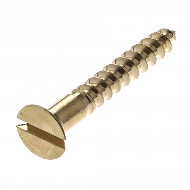 Brass Slotted Wood Screws Csk Head