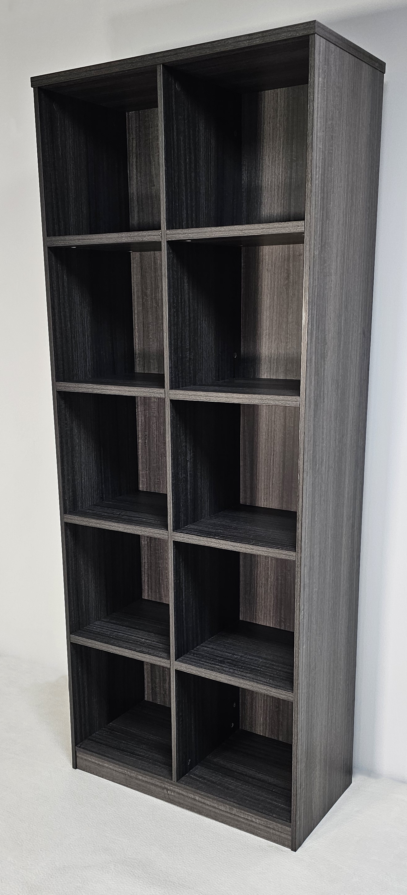 Modern Grey Oak Open Shelving Display Unit - CF-0804O UK