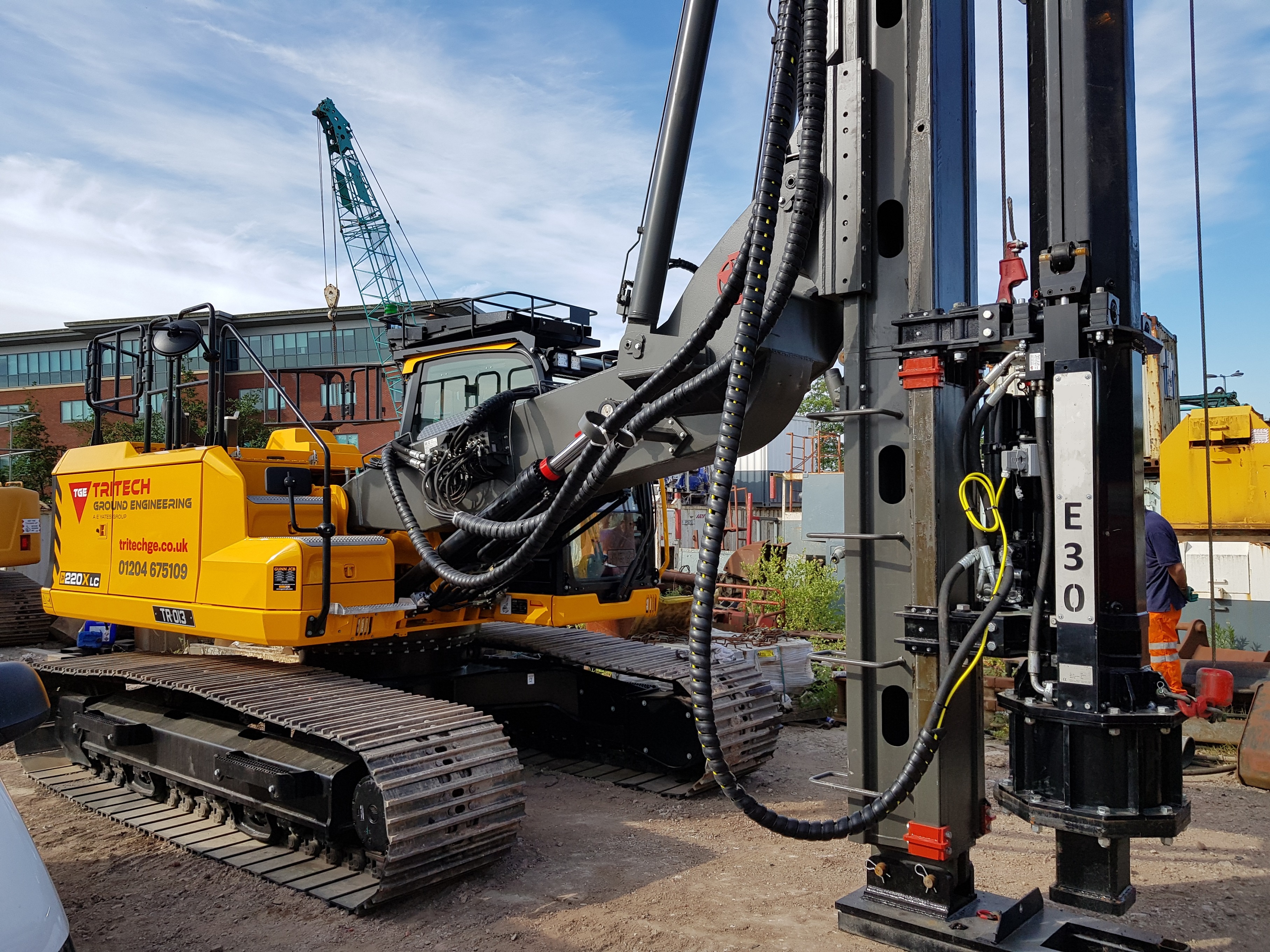 Providers of Excavator Mounted Piling Equipment UK