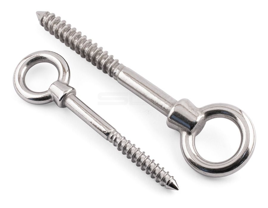 Lifting Eye Bolts With Thread  - 316 / A4 Stainless Steel