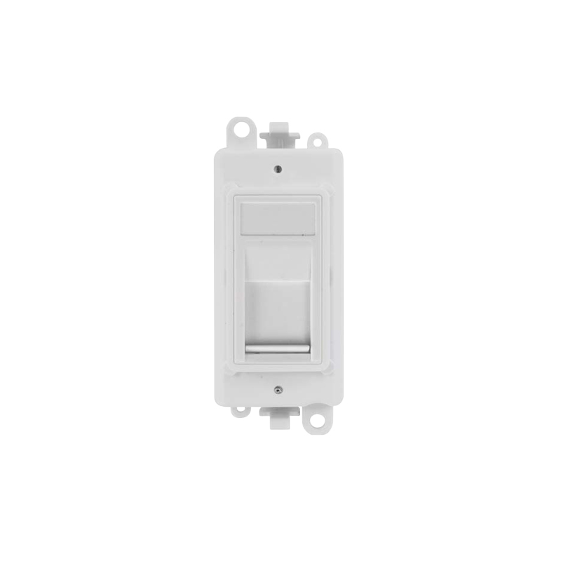 Click GridPro Irish-US RJ11 Module Polar White