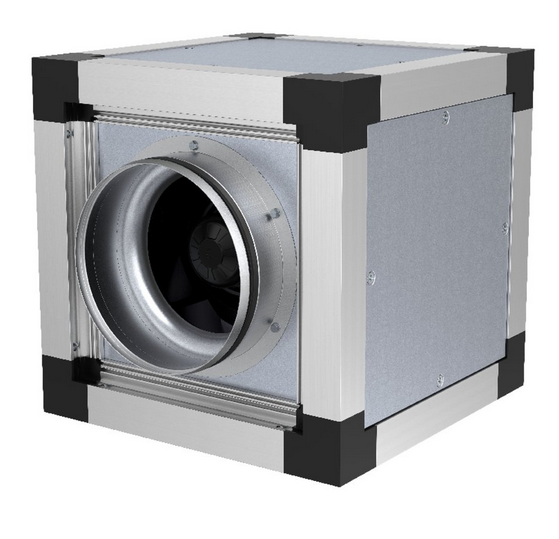 MUB 025 355°C Multibox. 3,200m³/h, 230v Centrifugal box fan, insulated, flexible outlet