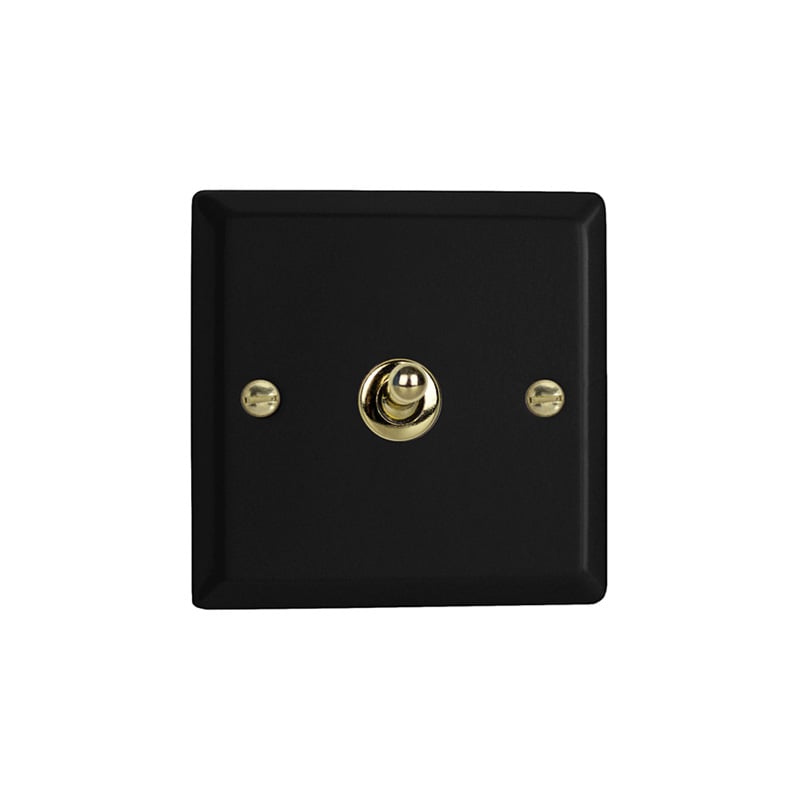 Varilight Vogue 1G 10A 1 and 2 Way Toggle Switch Matt Black