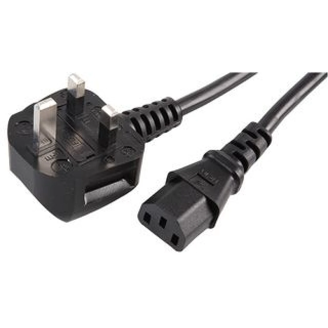 IEC C13 FEMALE TO UK MAINS 2 METRE 5A